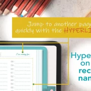 Recipe Blank Book for Tablet, Blue