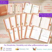 Recipe Blank Book for Tablet, Orange