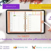 Recipe Blank Book for Tablet, Orange