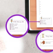 Recipe Blank Book for Tablet, Orange