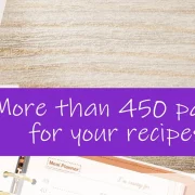 Recipe Blank Book for Tablet, Orange