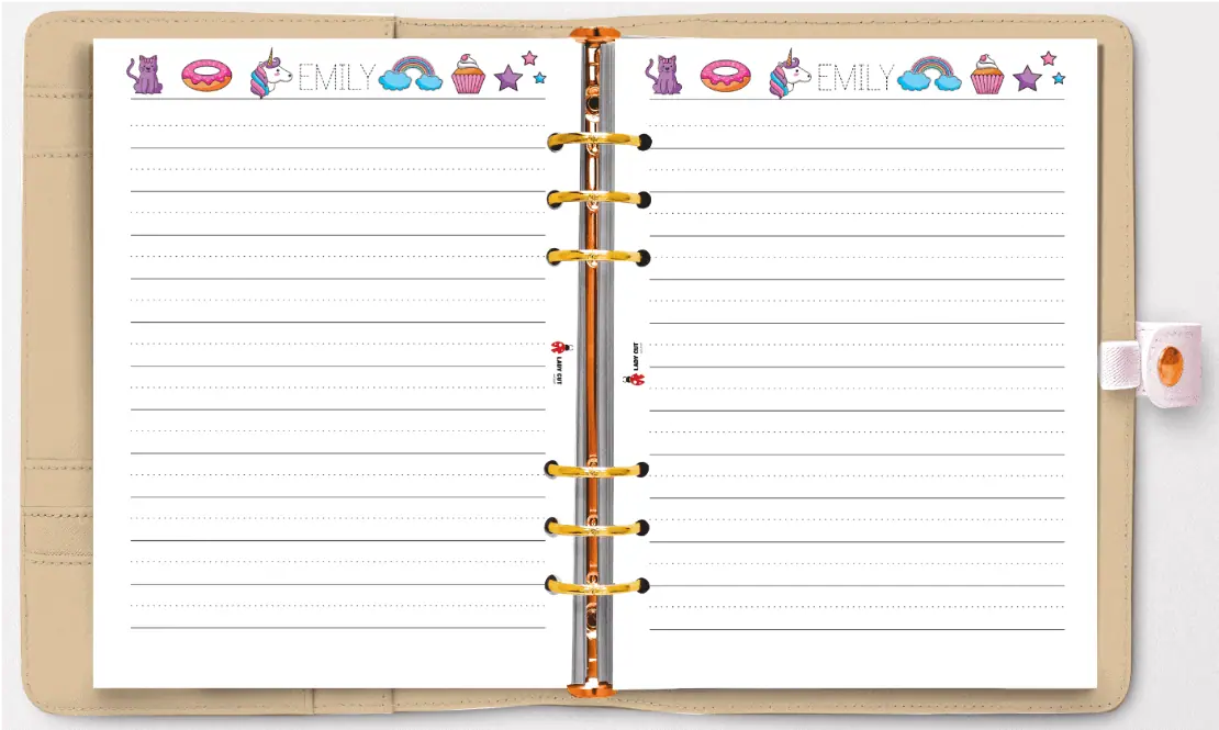 Inserts for Children’s diary – Personalised