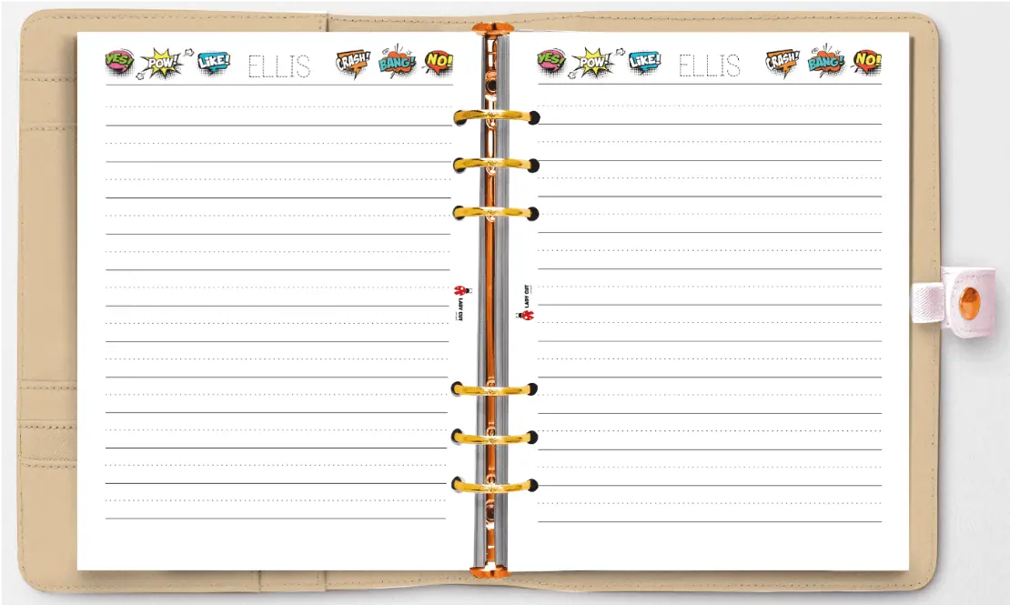 Inserts for Children’s diary – Personalised