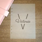 Personalised Dashboard on Vellum for Planner 2024 – A5/A6