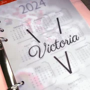 Personalised Dashboard on Vellum for Planner 2024 – A5/A6