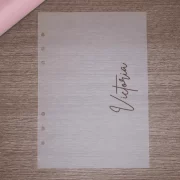 Personalised Dashboard on Vellum for Planner 2024 – A5/A6