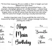 Vinyl decal sticker personalised – for weddings , balloons, birthdays, boards