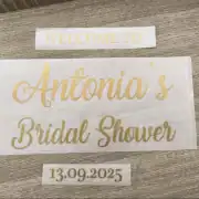 Vinyl decal sticker personalised – for weddings , balloons, birthdays, boards