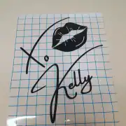 Vinyl decal sticker personalised – for weddings , balloons, birthdays, boards