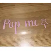 UP TO 20CM Vinyl decal sticker personalised – for weddings , balloons, birthdays, boards, Personalisation