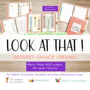 Recipe Journal for Tablet – Extra Space – Salmon