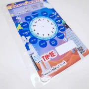 Telling time clock – For children – Write and rub it out