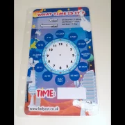 Telling time clock – For children – Write and rub it out
