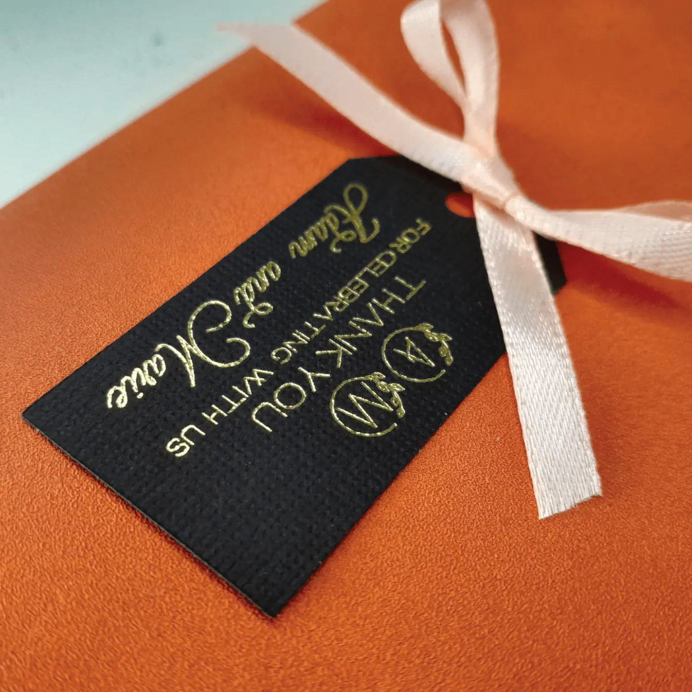 Custom Gold Text Tags – Elevate Your Special Occasion with Elegance!