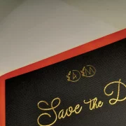 Custom Save the date – Gold or Silver