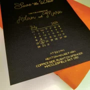Custom Save the date – Gold or Silver