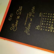 Custom Save the date – Gold or Silver
