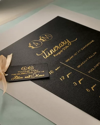 Custom Itinerary – Gold or Silver