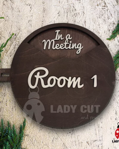 Office Sign – SVG & XCS File for Laser Cutting, Cricut/Silhouette machines