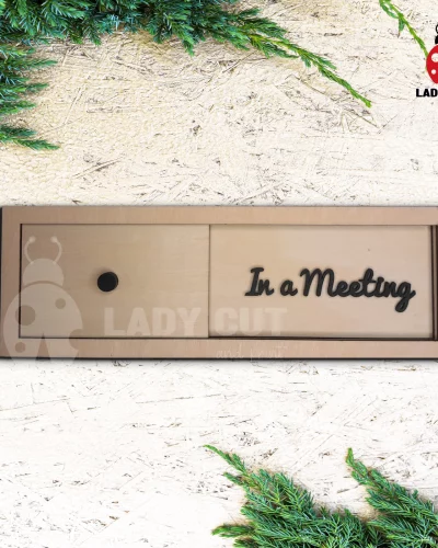 Rectangular Office Sign – SVG & XCS File for Laser Cutting, Cricut/Silhouette machines