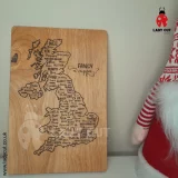 Slangs Map - UK - Engrave