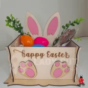 3 Easter Bunny Gift Boxes/Basket – SVG & XTool Files for Laser Cutting
