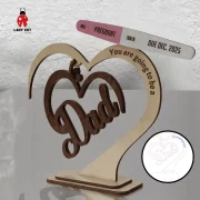 Dad To Be – Pregnancy Reveal Ornament (SVG + xTool File)