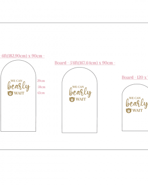 Baby Shower Vinyl decal – Wall sticker – We can Bearly wait