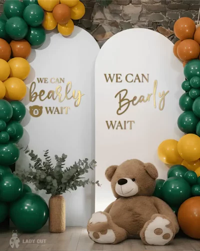 Baby Shower Vinyl decal – Wall sticker – We can Bearly wait