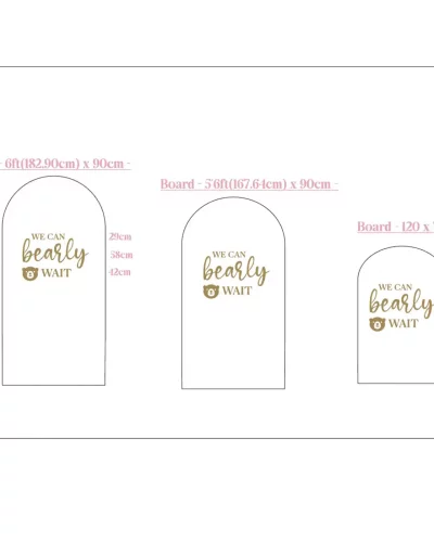 Baby Shower Vinyl decal – Wall sticker – We can Bearly wait