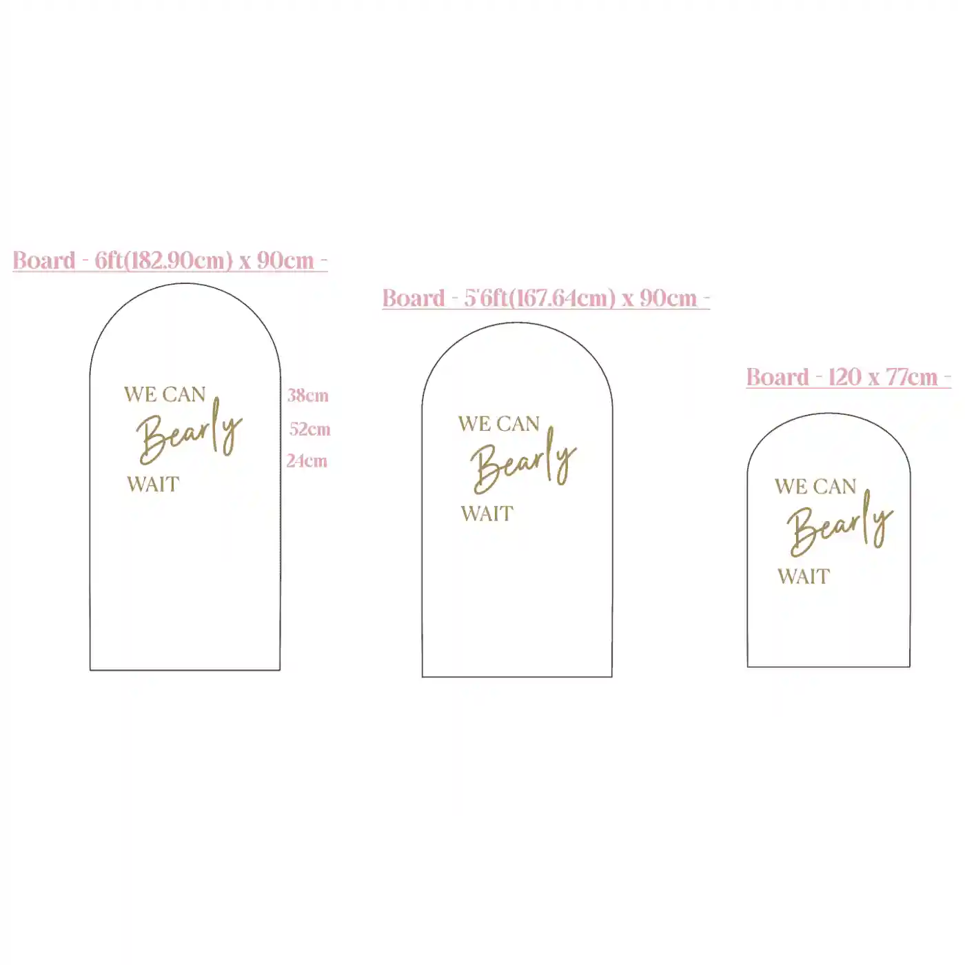 Baby Shower Vinyl decal – Wall sticker – We can Bearly wait