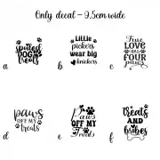 Vinyl decal sticker for Dog Treat jar