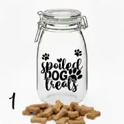 Vinyl decal sticker for Dog Treat jar