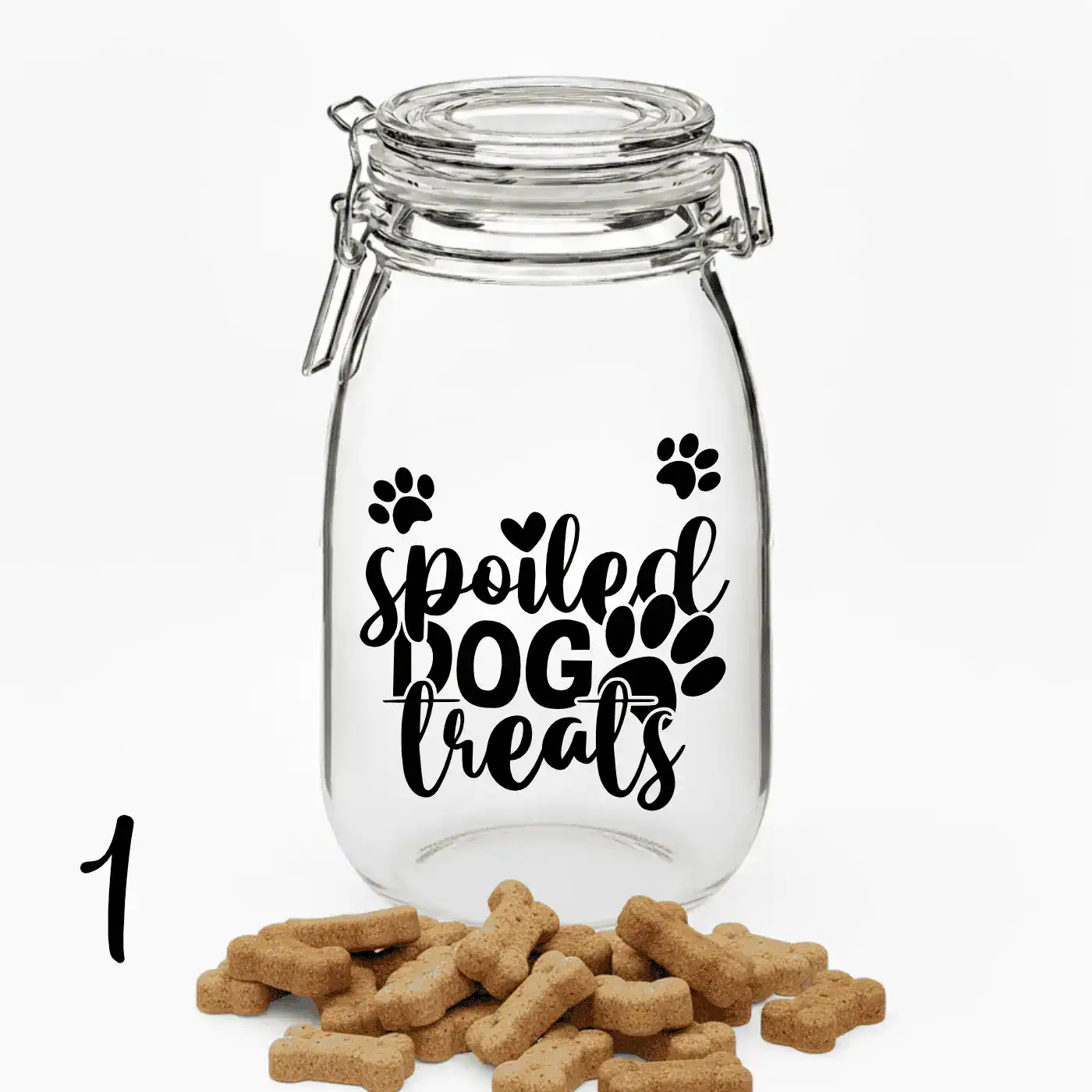Vinyl decal sticker for Dog Treat jar