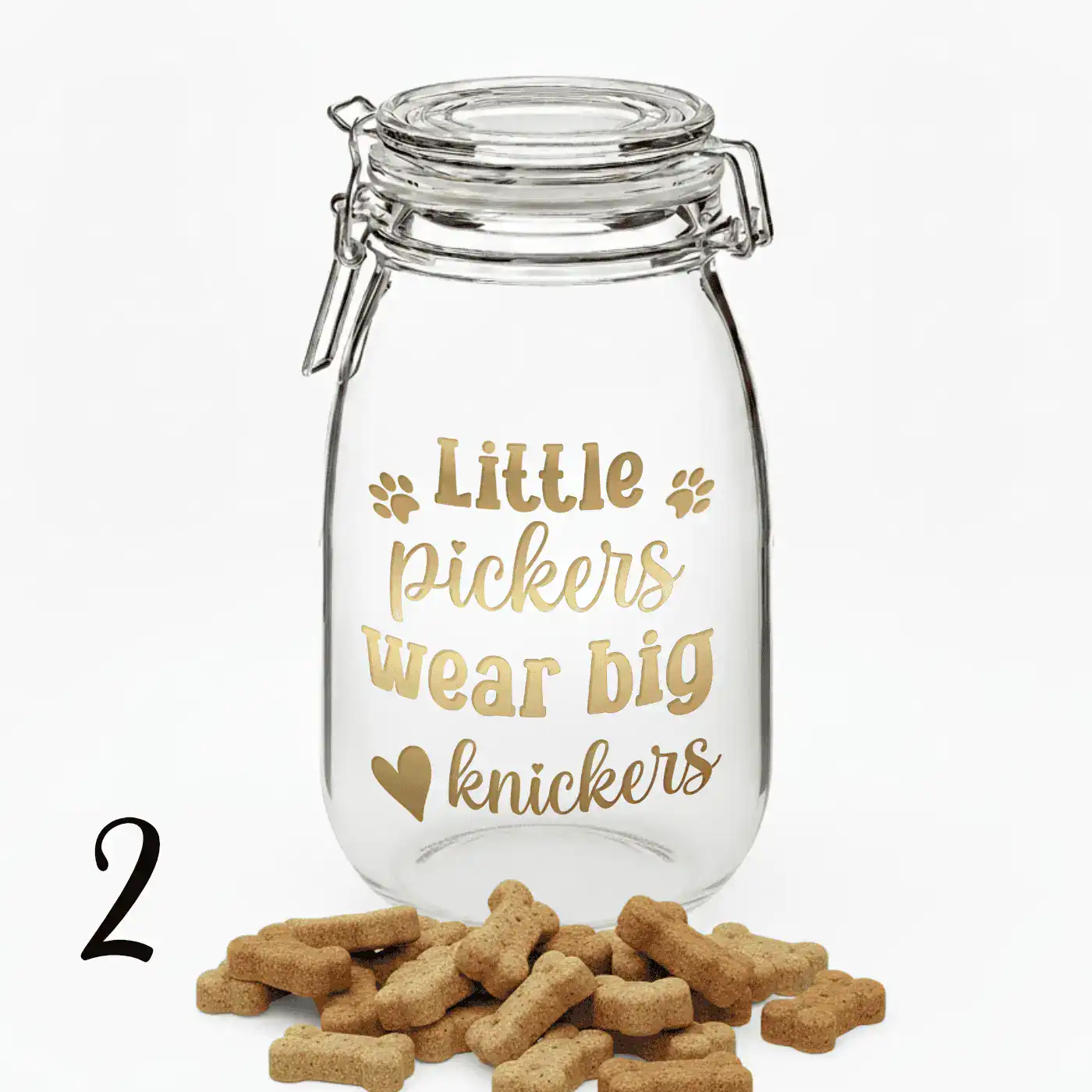 Vinyl decal sticker for Dog Treat jar