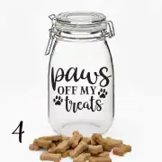 Vinyl decal sticker for Dog Treat jar