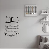 Gymnastics vinyl decal - quote - Wall sticker