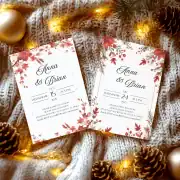 Canva Template Christmas Invitation Bundle: Invitation, Menu, Welcome, Details, RSVP & Pocket for cutting machines