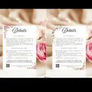 Canva Template Cherry Tree Invitation Bundle: Invitation, Menu, Welcome, Details, RSVP & Pocket for cutting machines