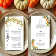 Template Orange Tree Invitation Bundle: Invitation, Menu, Welcome, Details, RSVP & Pocket for cutting machines