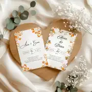 Template Orange Tree Invitation Bundle: Invitation, Menu, Welcome, Details, RSVP & Pocket for cutting machines