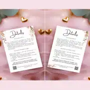 Romantic Wedding Invitation Bundle: Invitation, Menu, Welcome, Details, RSVP & Pocket for cutting machines