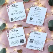 Canva Template Cherry Tree Invitation Bundle: Invitation, Menu, Welcome, Details, RSVP & Pocket for cutting machines