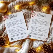 Canva Template Christmas Invitation Bundle: Invitation, Menu, Welcome, Details, RSVP & Pocket for cutting machines