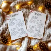 Canva Template Christmas Invitation Bundle: Invitation, Menu, Welcome, Details, RSVP & Pocket for cutting machines