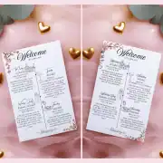 Canva Template Cherry Tree Invitation Bundle: Invitation, Menu, Welcome, Details, RSVP & Pocket for cutting machines