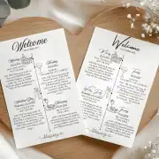 Canva Template – Bundle: New Year’s wedding invitation with Pocket: Invitations, Wisdom, Menus, Welcomes, Details, Rsvp