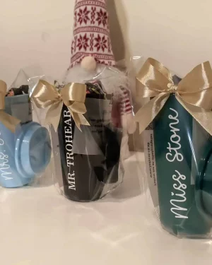 Personalised Coffee Cups with Lids, for Teacher’s gift , Parties, Party bag, and Events – Pack 10/20 – Sorted colours