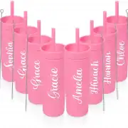 Personalised skinny tumbler for new bride | Custom Tumblers for Weddings, Parties, Events, Hen party bridal bottle