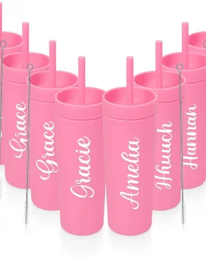 Personalised skinny tumbler for new bride | Custom Tumblers for Weddings, Parties, Events, Hen party bridal bottle